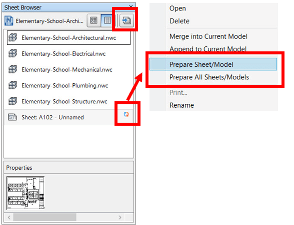 prepare sheet model